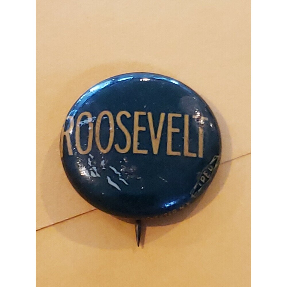 Circa 1930s Roosevelt Pinback Button  - Nice
